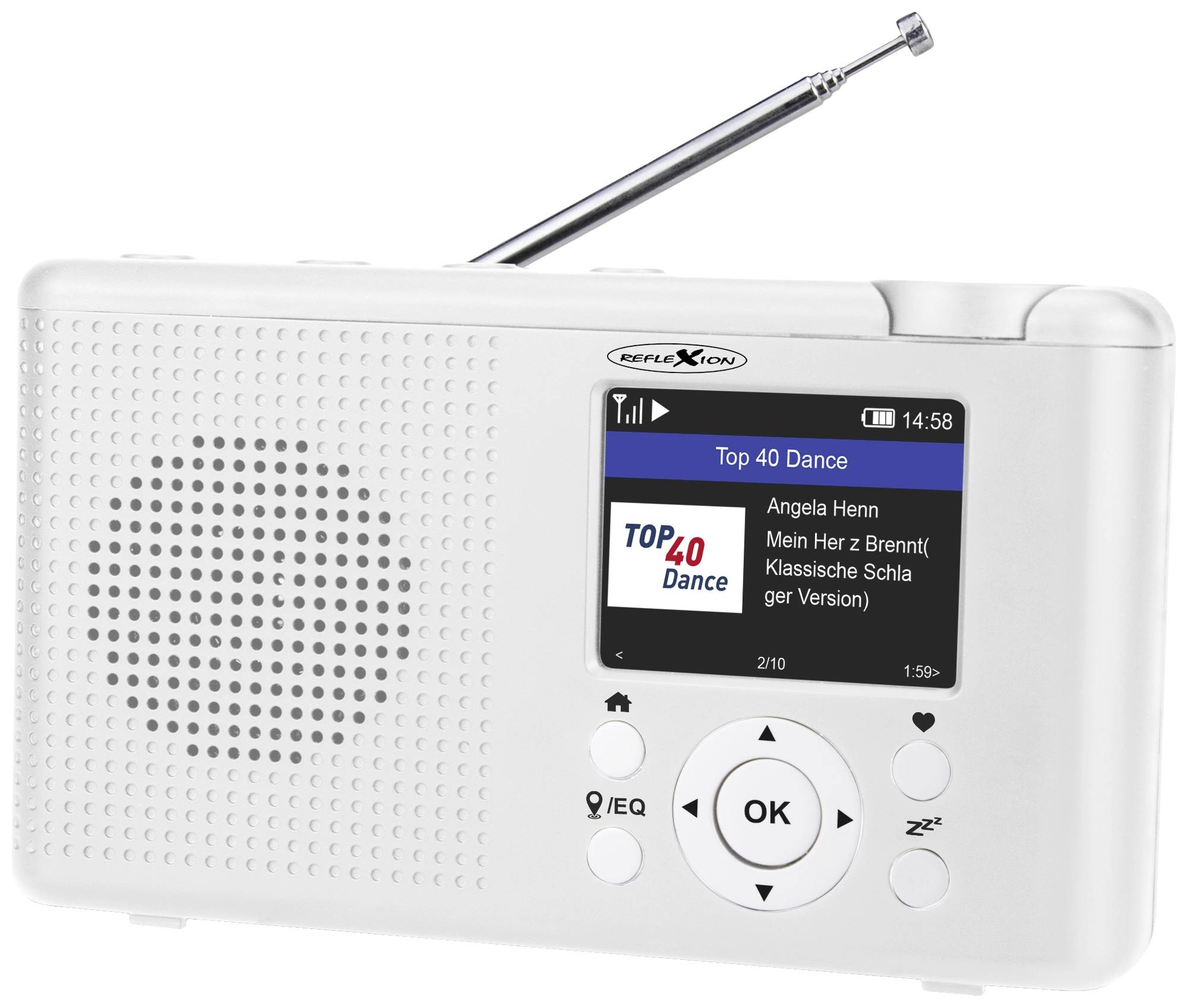 Reflexion TRA23i/WH Internet Tischradio Internet, DAB+, DAB, UKW Bluetooth®, Internetradio, DAB+, U