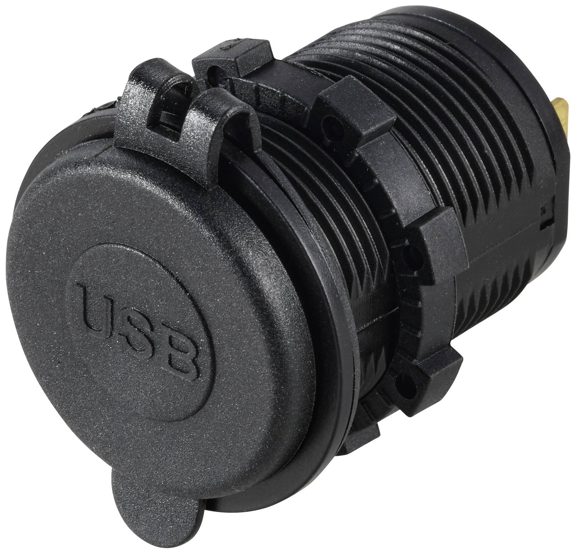 VOLTCRAFT USB-Doppelsteckdose 12-24V 4,8A mit Schutzdeckel 12/24V