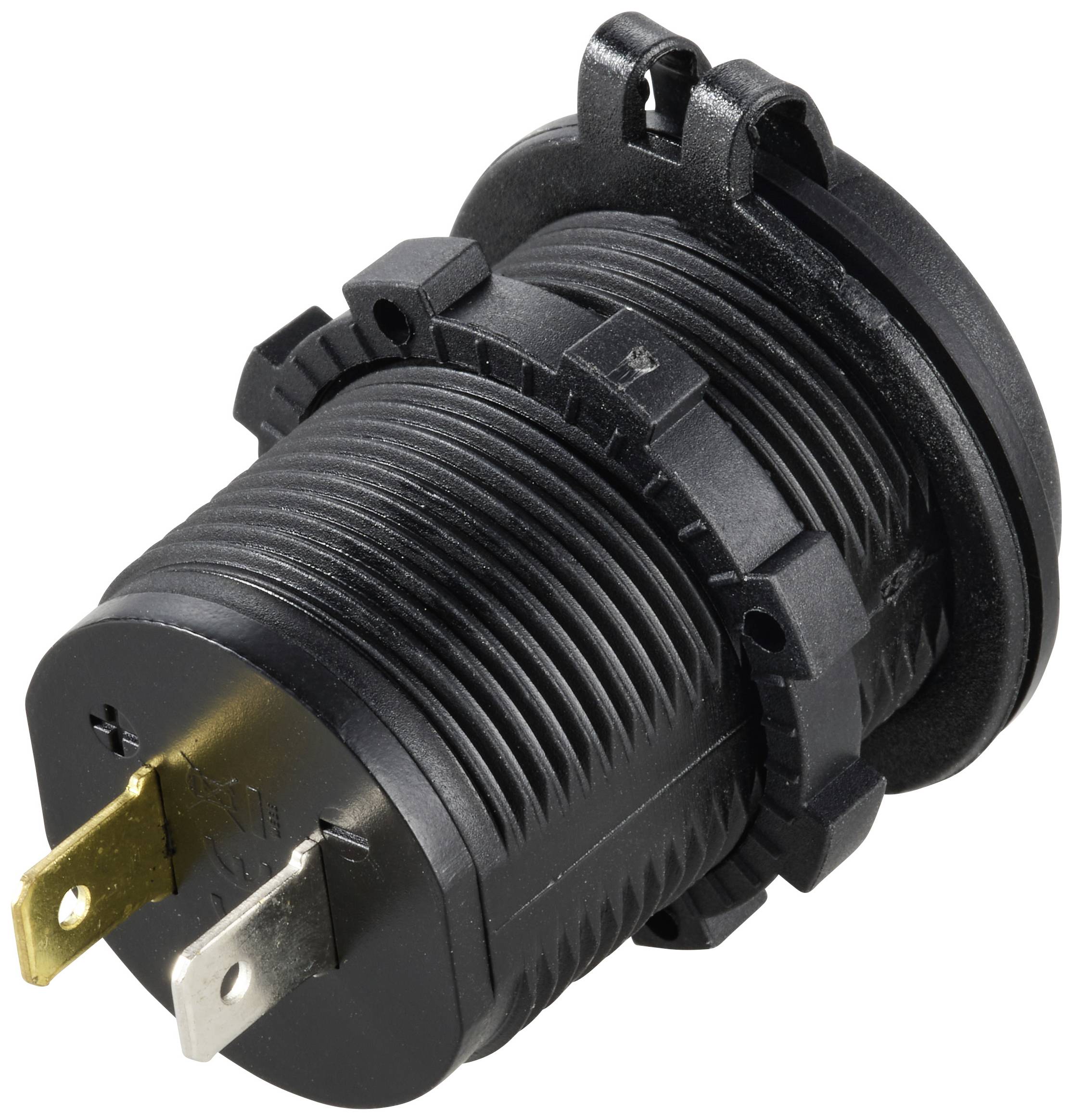 VOLTCRAFT USB-Doppelsteckdose 12-24V 4,8A mit Schutzdeckel 12/24V