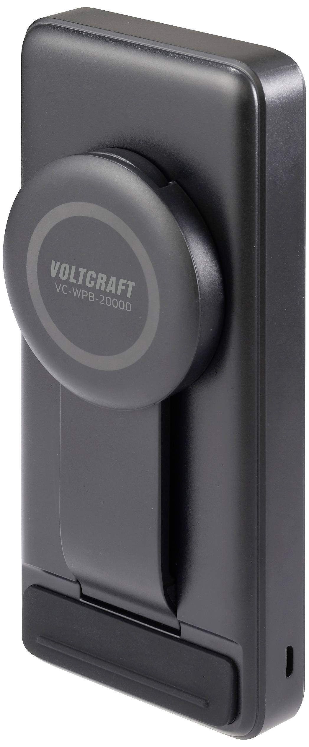 VOLTCRAFT VC-WPB-20000 Wireless Powerbank 20000 mAh Qi Wireless Charging, USB PD Li-Ion Schwarz Statusanzeige
