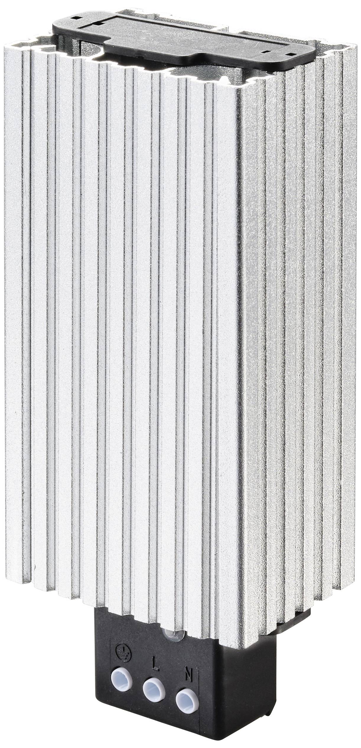 Metallisches rechteckiges Heizgerät mit Kühlrippenstruktur, geeignet für industrielle Anwendungen zur Temperaturregelung und Heizanforderungen.