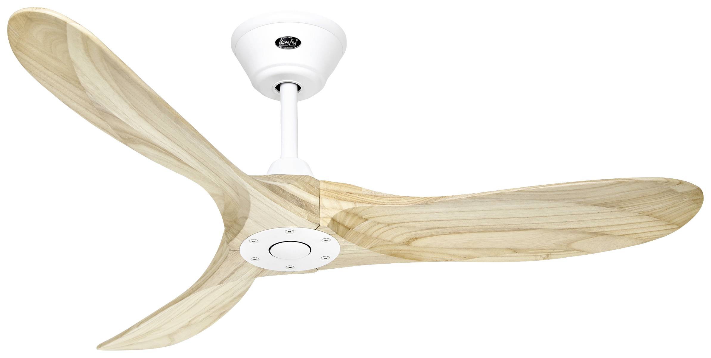 CasaFan ECO GENUINO 122 MW-NT Deckenventilator 11.3W (Ø x H) 1220mm x 280mm Weiß (matt) mit Fernbedienung, Winterbetrieb