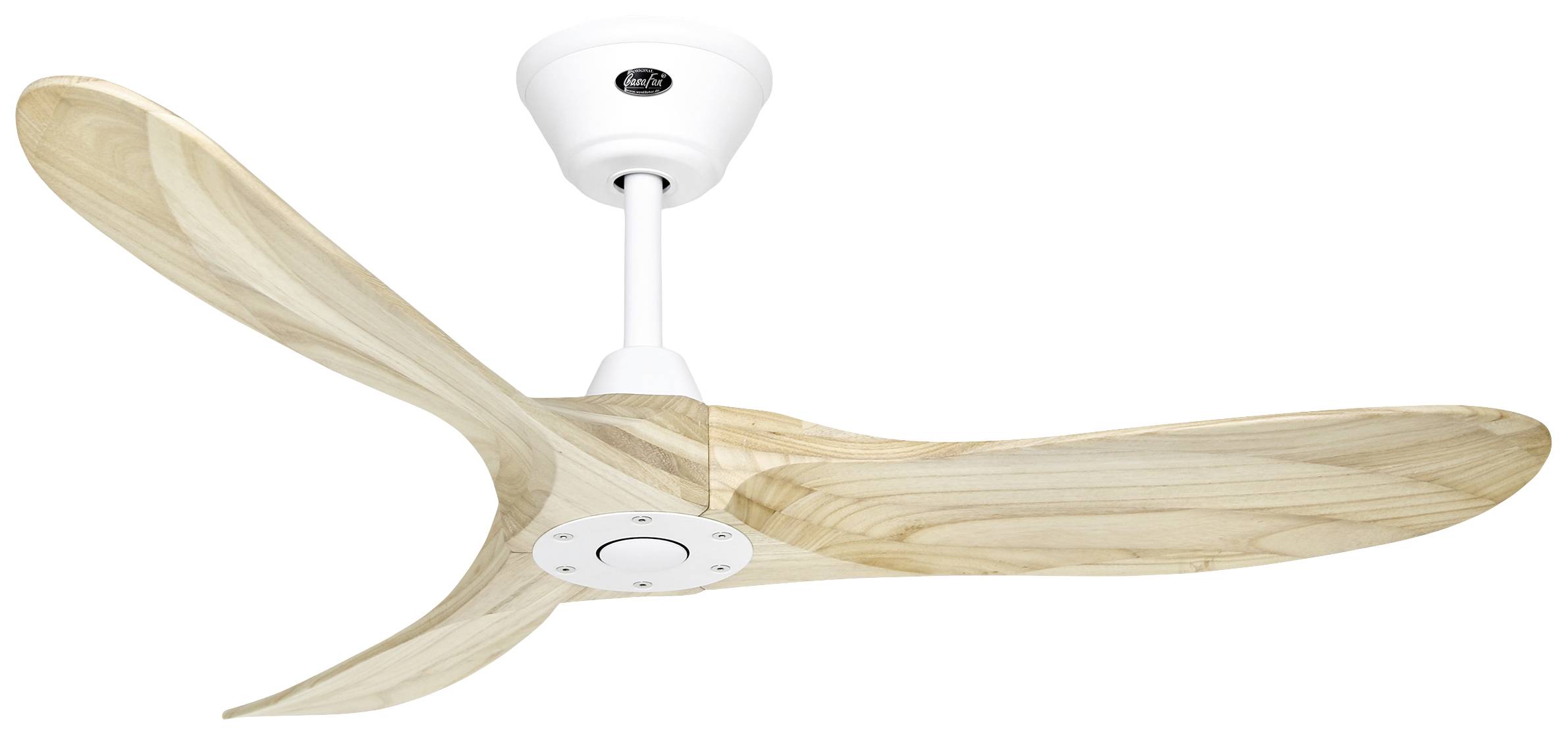 CasaFan ECO GENUINO 122 MW-NT Deckenventilator 11.3W (Ø x H) 1220mm x 280mm Weiß (matt) mit Fernbedienung, Winterbetrieb
