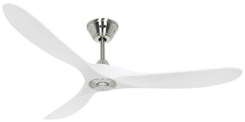 CasaFan ECO GENUINO 152 BN-MW Deckenventilator 16.6W (Ø x H) 1520mm x 285mm Chrom mit Fernbedienung, Winterbetrieb