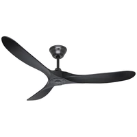 CasaFan ECO GENUINO 152 MS-MS Deckenventilator 16.6W (Ø x H) 1520mm x 285mm Schwarz (matt) mit Fernbedienung, Winterbetrieb CasaFan ECO GENUINO 152 MS-MS Deckenventilator 16.6W (Ø x H) 1520mm x 285mm Schwarz (matt) mit Fernbedienung, Winterbetrieb
