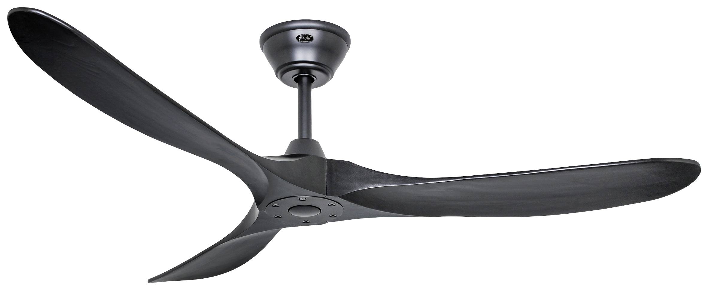 CasaFan ECO GENUINO 152 MS-MS Deckenventilator 16.6W (Ø x H) 1520mm x 285mm Schwarz (matt) mit Fernbedienung, Winterbetrieb
