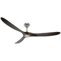 CasaFan ECO GENUINO 180 BN-NB Deckenventilator 30W (Ø x H) 1800mm x 290mm Chrom mit Fernbedienung, Winterbetrieb CasaFan ECO GENUINO 180 BN-NB Deckenventilator 30W (Ø x H) 1800mm x 290mm Chrom mit Fernbedienung, Winterbetrieb