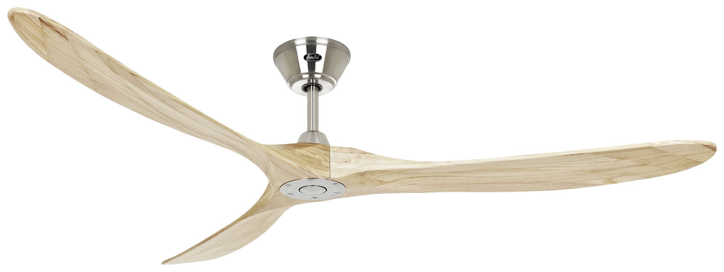 CasaFan ECO GENUINO 180 BN-NT Deckenventilator 30W (Ø x H) 1800mm x 290mm Chrom mit Fernbedienung, Winterbetrieb