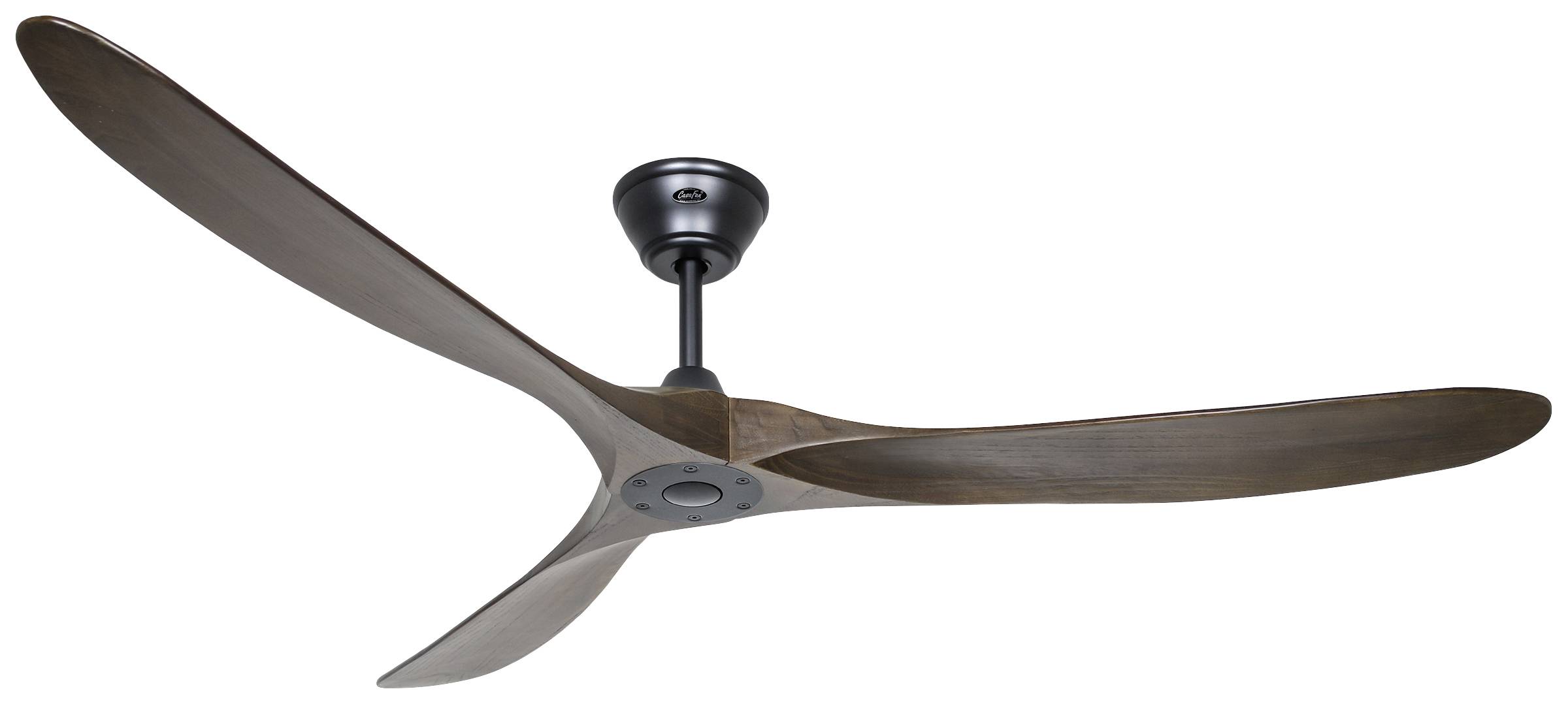 CasaFan ECO GENUINO 180 MS-NB Deckenventilator 30W (Ø x H) 1800mm x 290mm Schwarz (matt) mit Fernbedienung, Winterbetrieb