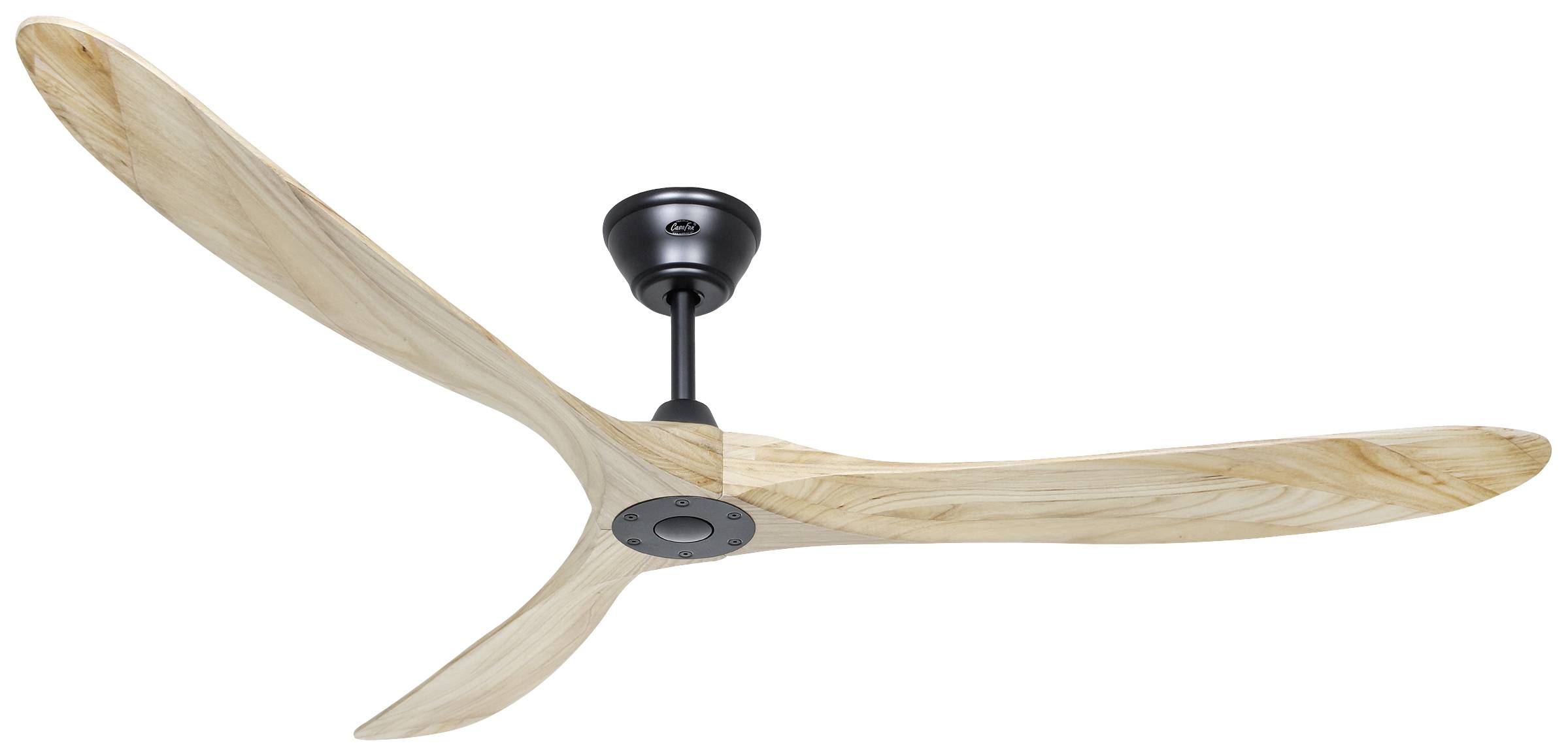 CasaFan ECO GENUINO 180 MS-NT Deckenventilator 30W (Ø x H) 1800mm x 290mm Schwarz (matt) mit Fernbedienung, Winterbetrieb