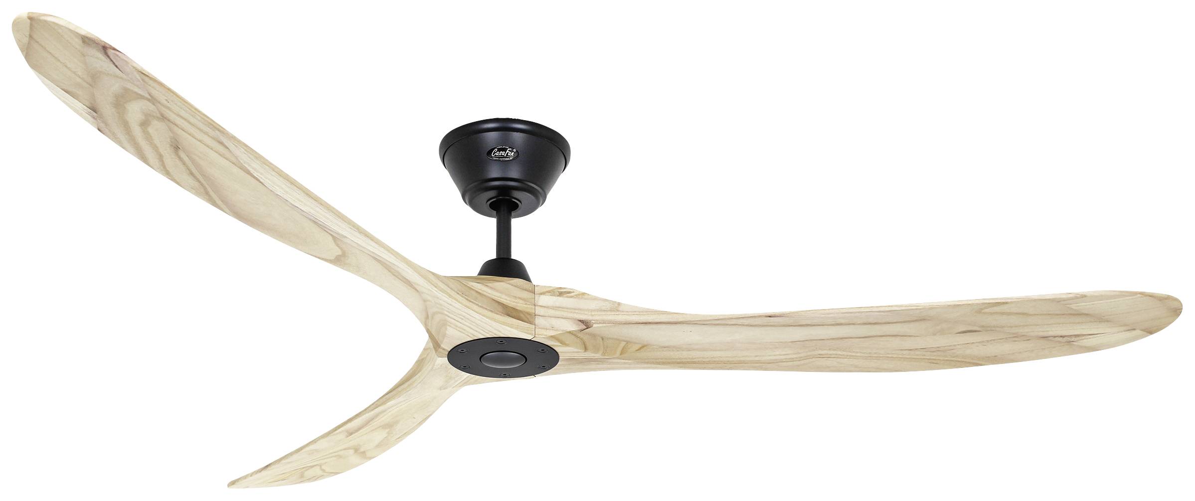 CasaFan ECO GENUINO 180 MS-NT Deckenventilator 30W (Ø x H) 1800mm x 290mm Schwarz (matt) mit Fernbedienung, Winterbetrieb