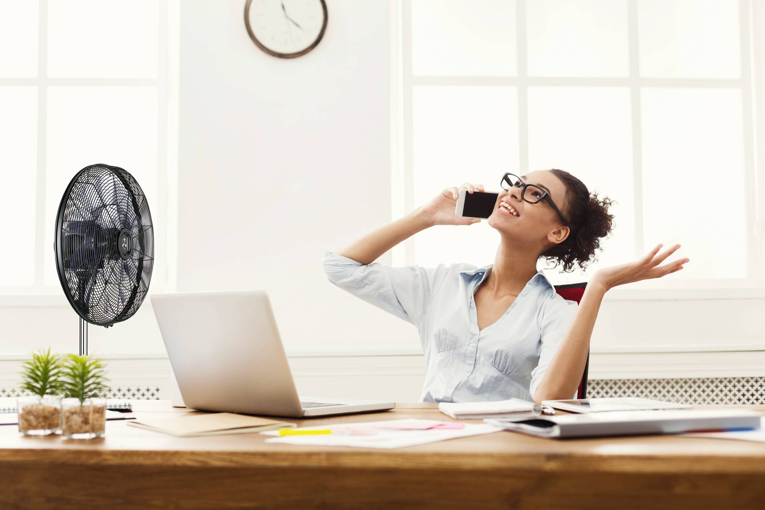 CasaFan AIROS ECO SILENT SW Standventilator 90W (L x B x H) 295 x 514 x 1350mm Schwarz mit Fernbedienung, Timer, Oszillierend