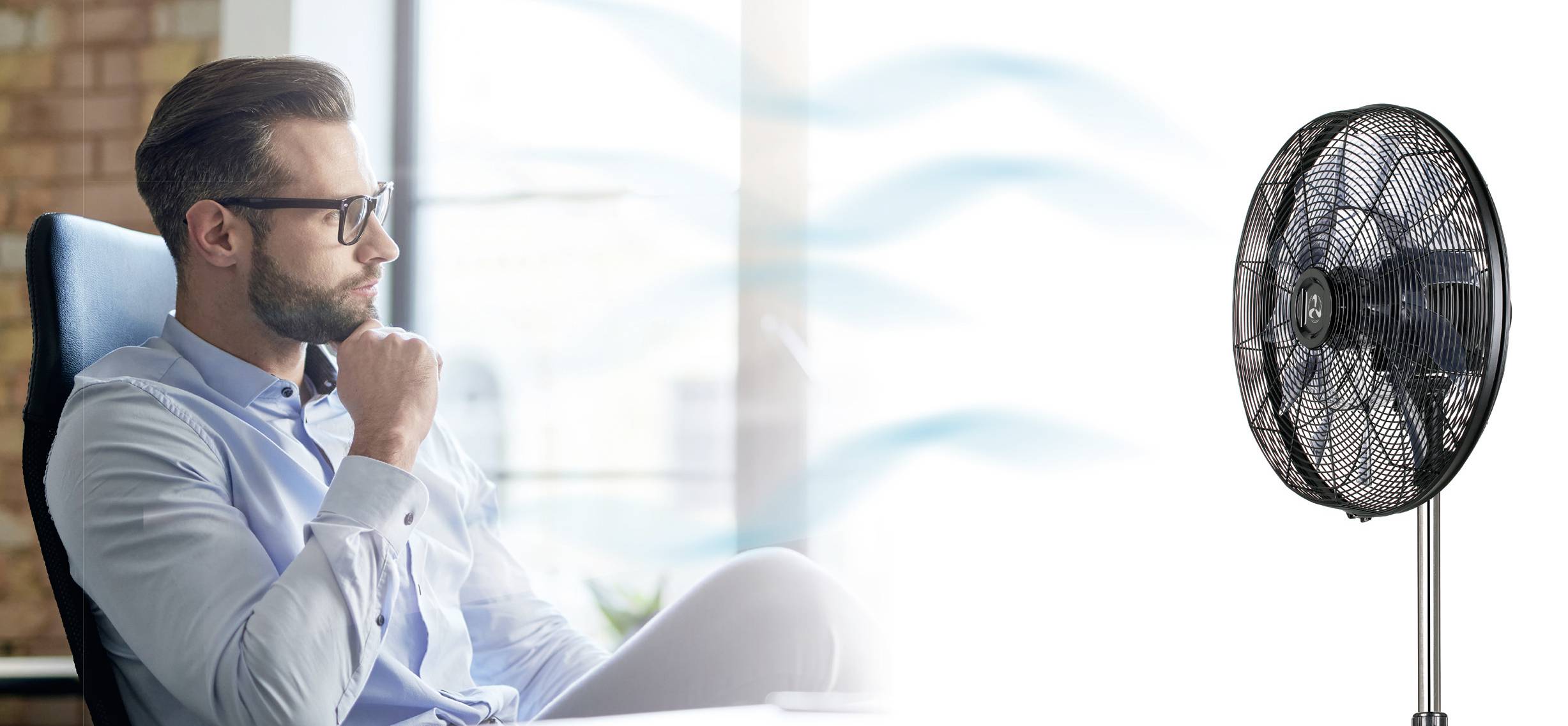 CasaFan AIROS ECO SILENT SW Standventilator 90W (L x B x H) 295 x 514 x 1350mm Schwarz mit Fernbedienung, Timer, Oszillierend