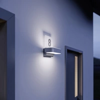Steinel L 820 SC SI Up- & Downlight House number 087579 LED-Außenwandleuchte mit Bewegungsmelder, LED-Hausnummernleuchte mit Steinel L 820 SC SI Up- & Downlight House number 087579 LED-Außenwandleuchte mit Bewegungsmelder, LED-Hausnummernleuchte mit