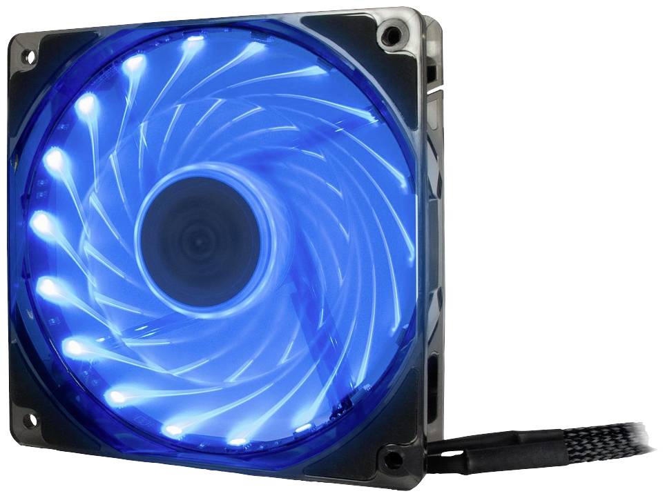Inter-Tech L12025 PC-Gehäuse-Lüfter RGB (B x H x T) 120 x 120 x 25mm inkl. RGB-Beleuchtungssteuerung