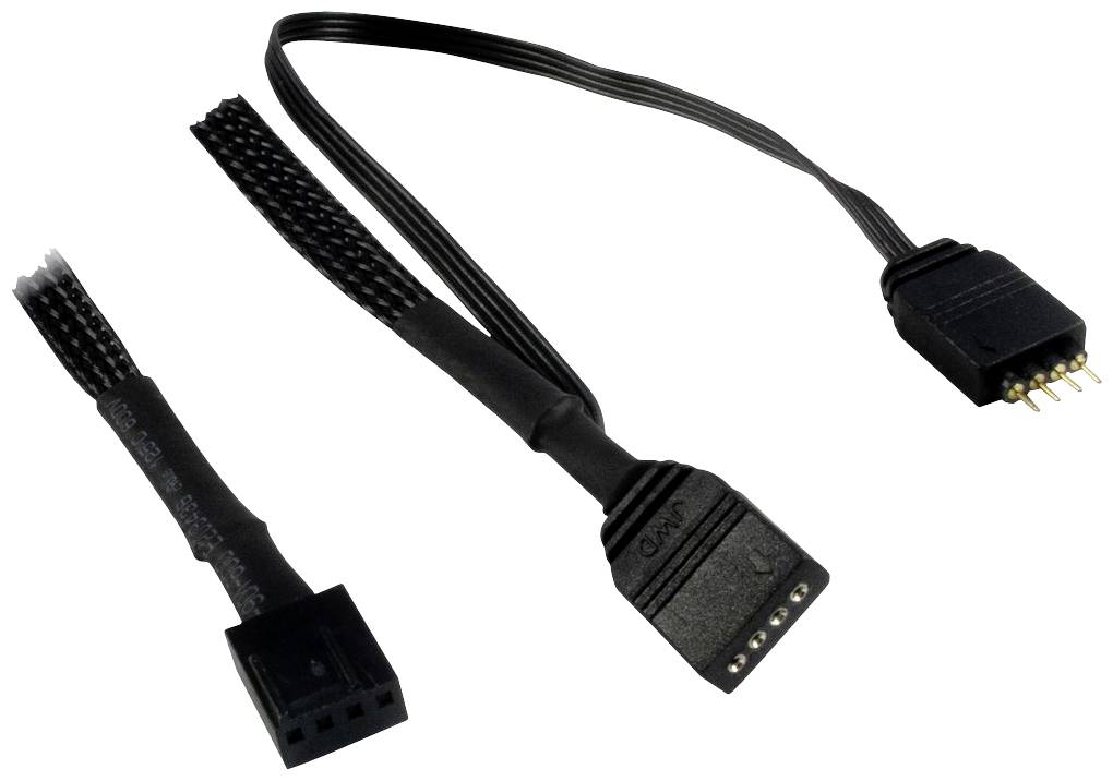 Inter-Tech L12025 PC-Gehäuse-Lüfter RGB (B x H x T) 120 x 120 x 25mm inkl. RGB-Beleuchtungssteuerung