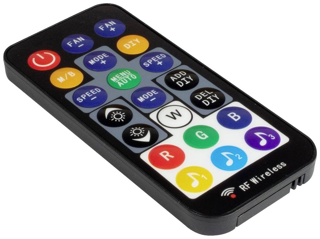 Inter-Tech Argus RS08 PC-Gehäuse-Lüfter Schwarz (B x H x T) 120 x 120 x 25mm inkl. Fernbedienung, inkl. LED-Beleuchtung