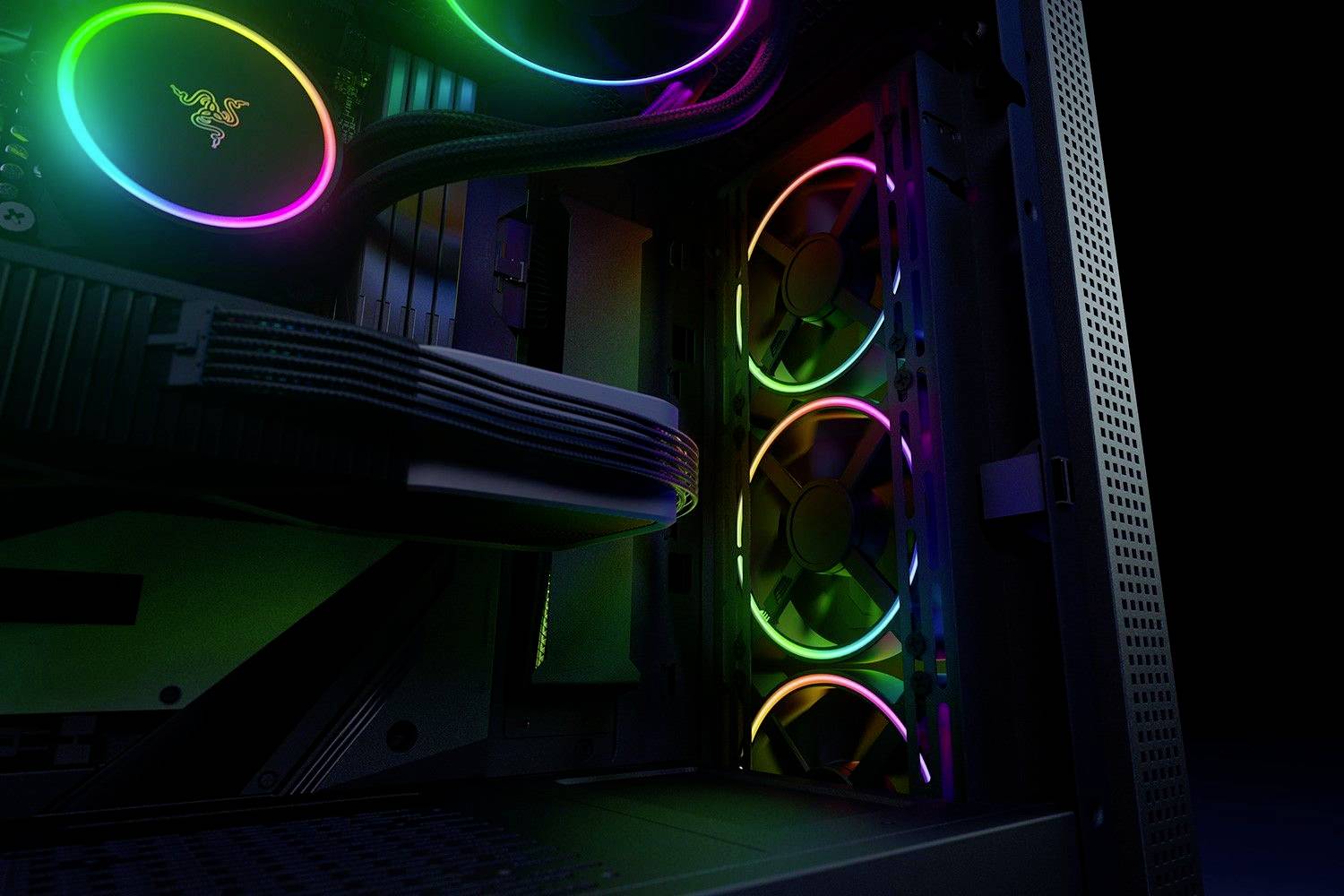 RAZER Kunai Chroma PC-Gehäuse-Lüfter Schwarz (B x H x T) 120 x 120 x 25 mm inkl. LED-Beleuchtung