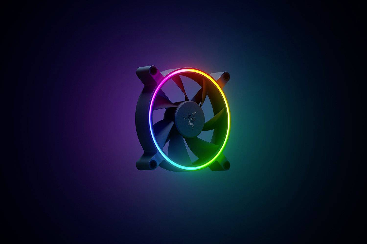 RAZER Kunai Chroma PC-Gehäuse-Lüfter Schwarz (B x H x T) 120 x 120 x 25 mm inkl. LED-Beleuchtung