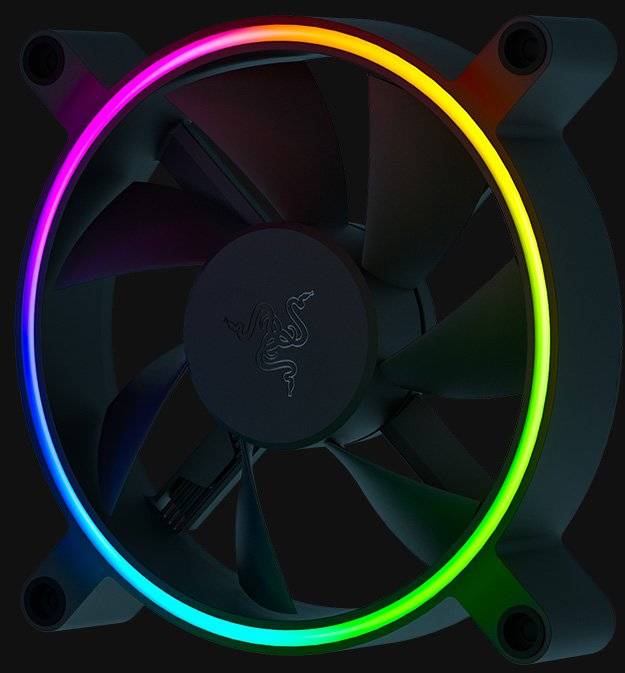 RAZER Kunai Chroma PC-Gehäuse-Lüfter Schwarz (B x H x T) 120 x 120 x 25 mm inkl. LED-Beleuchtung