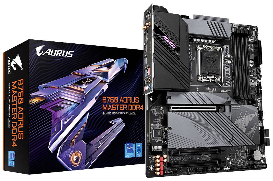 Gigabyte AORUS B760 MASTER Mainboard Sockel (PC) Intel® LGA 1700 Formfaktor (Details) ATX Mainboard-Chipsatz Intel® B760