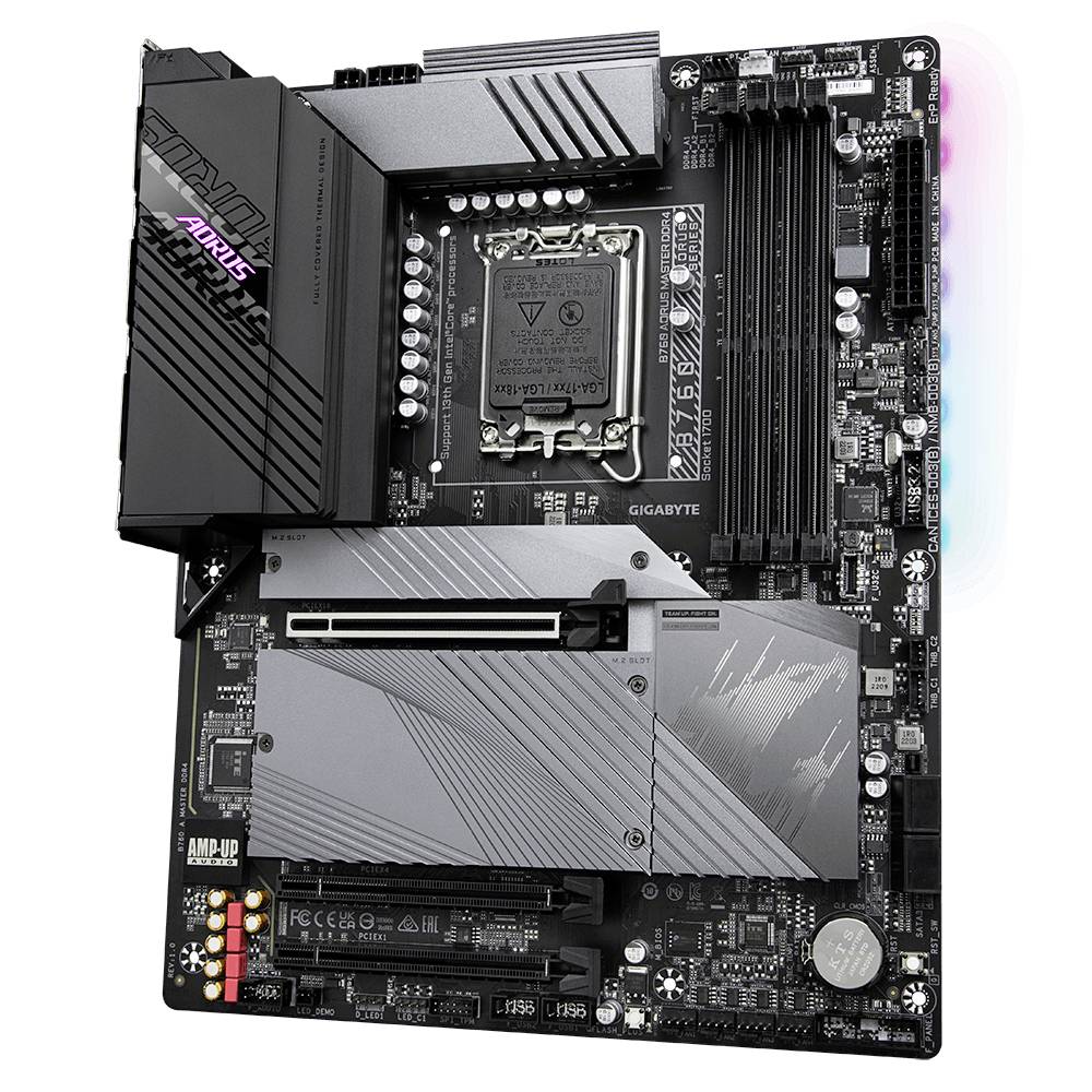 Gigabyte AORUS B760 MASTER Mainboard Sockel (PC) Intel® LGA 1700 Formfaktor (Details) ATX Mainboard-Chipsatz Intel® B760