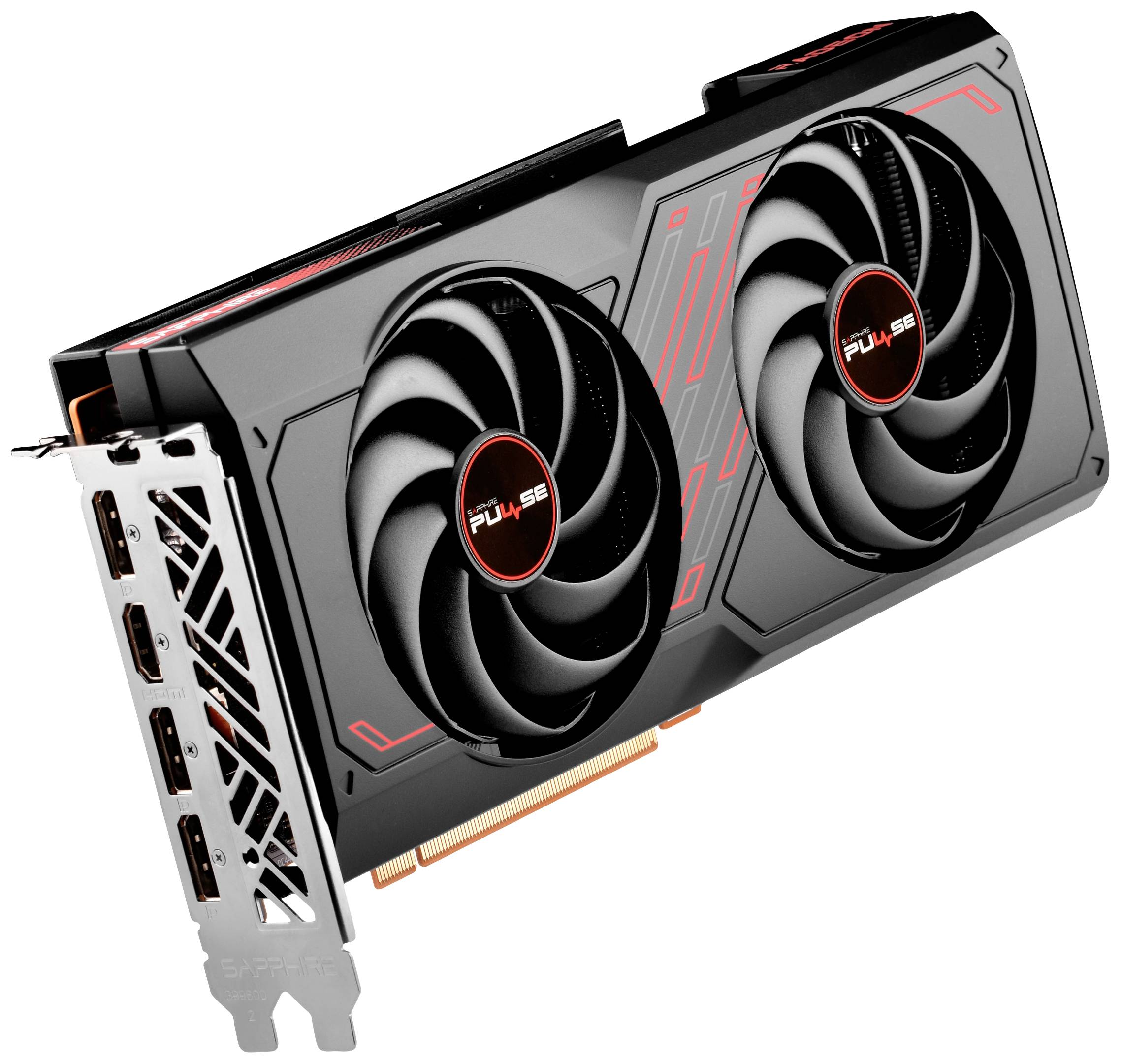 Sapphire Grafikkarte AMD Radeon RX 7600 Pulse 8GB GDDR6-RAM PCIe x8 HDMI®, DisplayPort