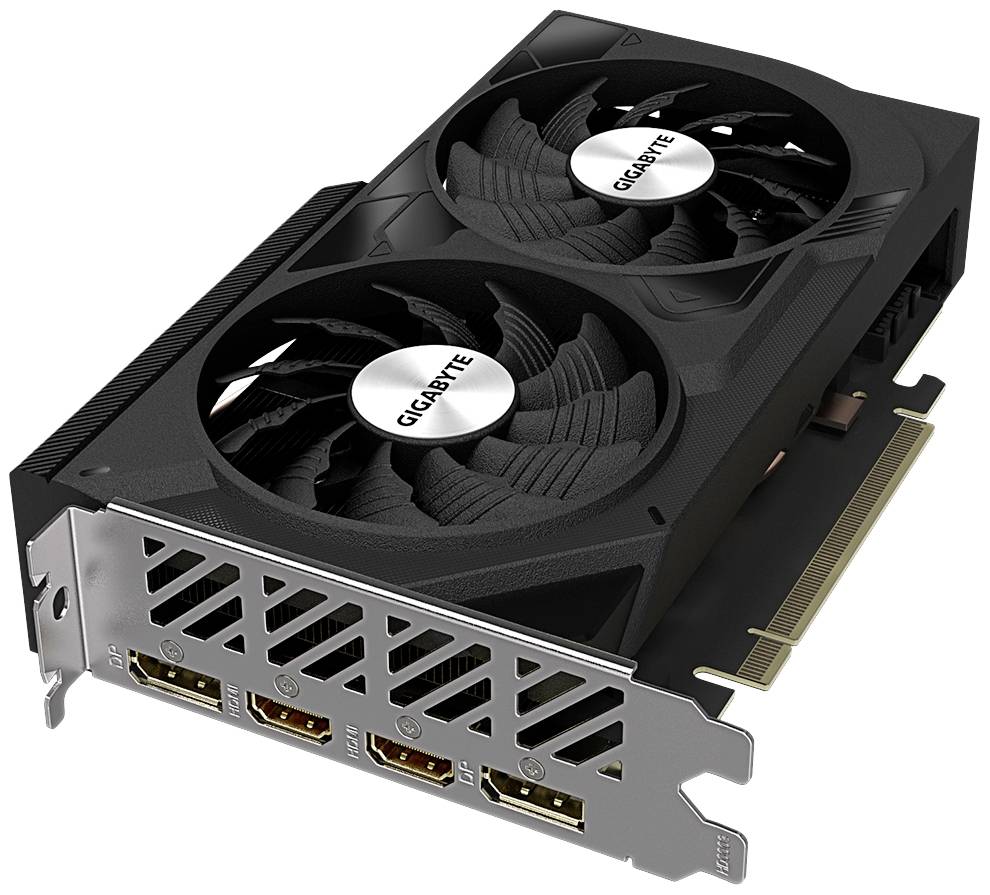 Gigabyte Grafikkarte Nvidia GeForce RTX 4060 Windforce Overclocked 8 GB GDDR6-RAM PCIe x16 DisplayPort, HDMI® Übertaktet / Overclocked