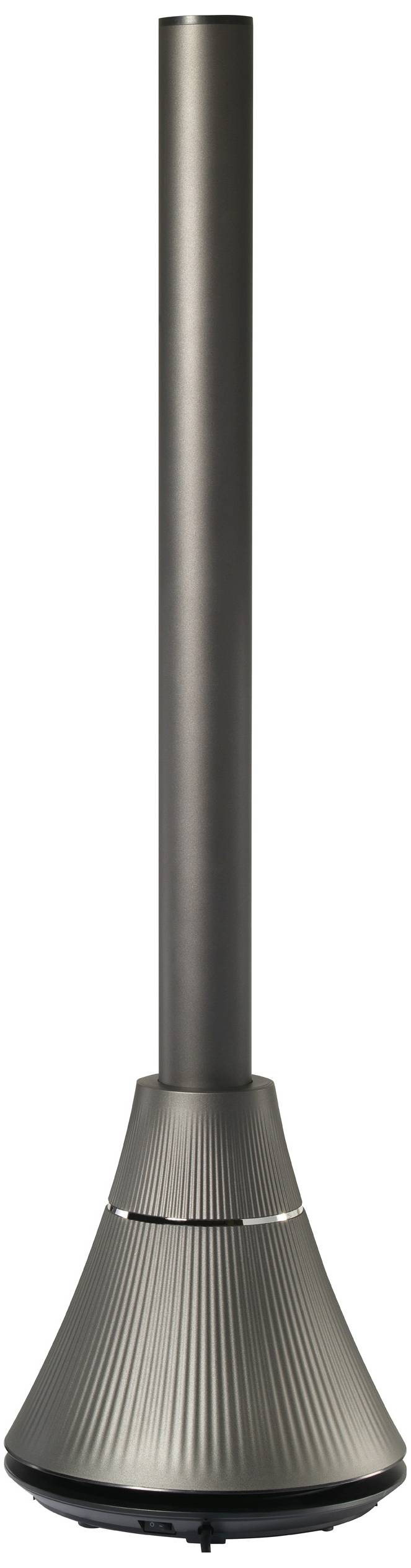 Sygonix Bodenventilator 30 W, 1800W (Ø x H) 6cm x 98.3cm Schwarz mit Fernbedienung, mit Heizfunktion, LED-Kontrollleuchte