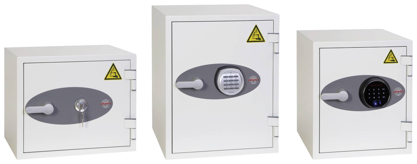 Phoenix BS1281F Battery Titan Batterie-Aufbewahrungstresor feuergeschützt, mit 1 Steckdose, mit ausziehbarer Schublade, mi