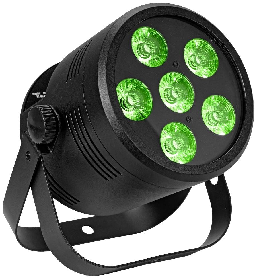 Eurolite Silent Par 6 QCL Floor LED-PAR-Scheinwerfer Anzahl LEDs (Details): 8 8W Schwarz