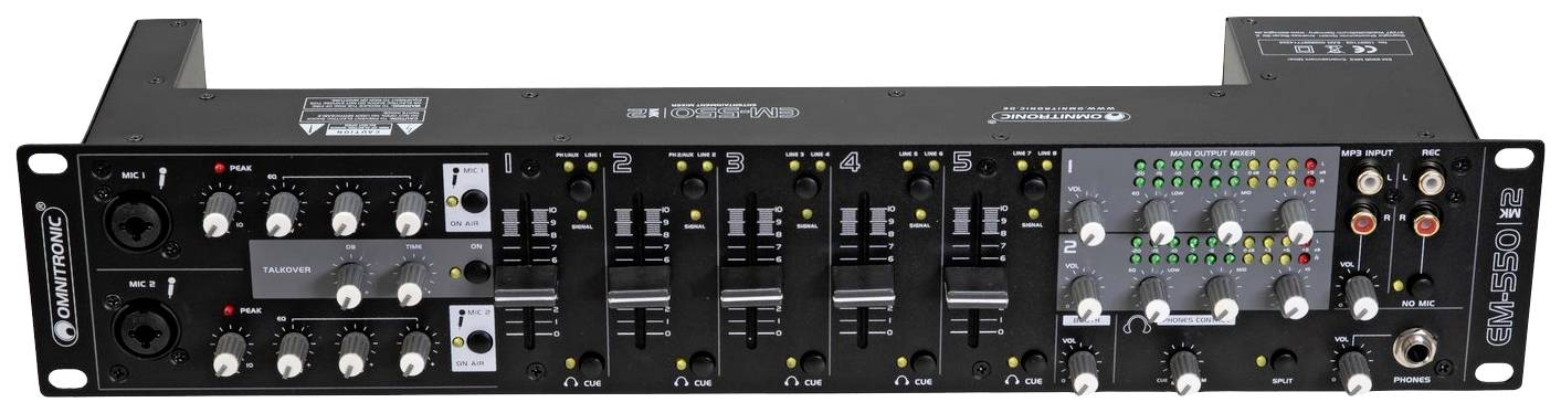 Omnitronic EM-550B MK2 DJ Mixer