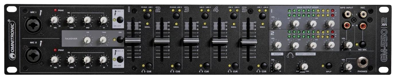 Omnitronic EM-550B MK2 DJ Mixer