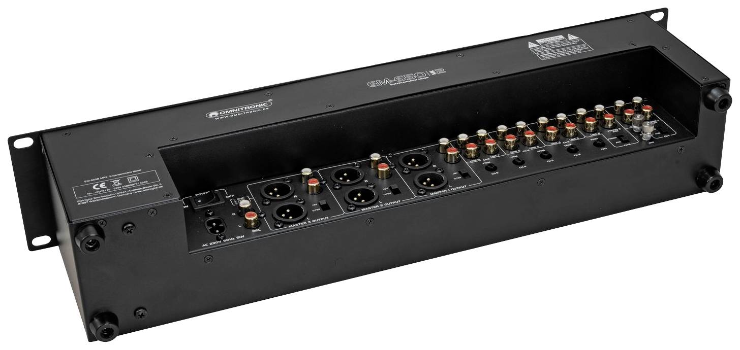 Omnitronic EM-650B MK2 DJ Mixer