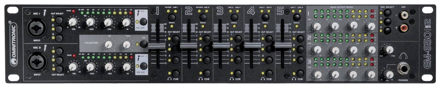 Omnitronic EM-650B MK2 DJ Mixer