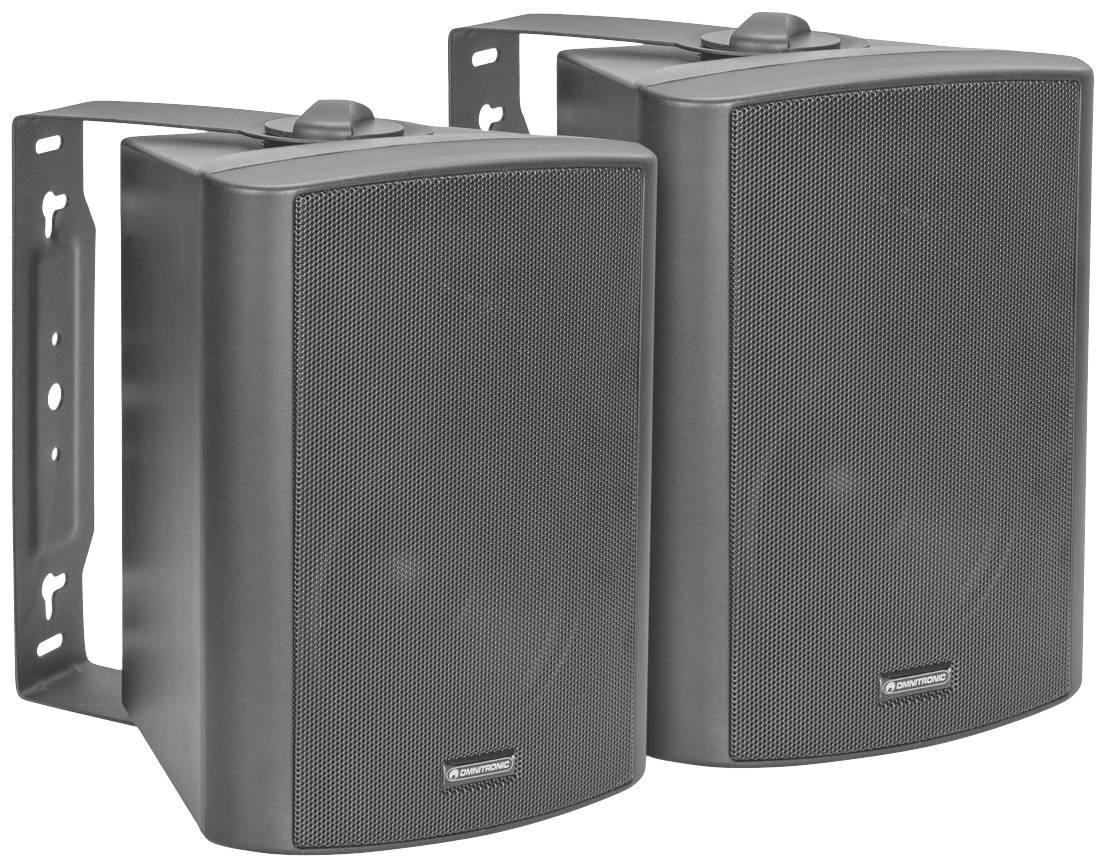 Omnitronic ALP-5A black Aktives PA-Lautsprecher-Set 30W 2St.