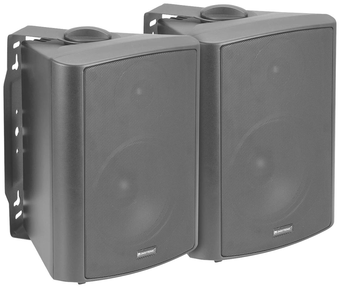 Omnitronic ALP-6A black Aktives PA-Lautsprecher-Set 45W 2St.