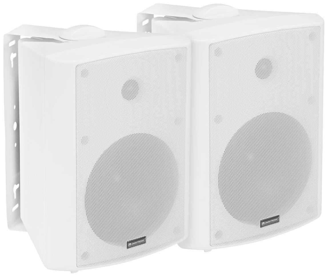 Omnitronic ALP-6A white Aktives PA-Lautsprecher-Set 45W 2St.