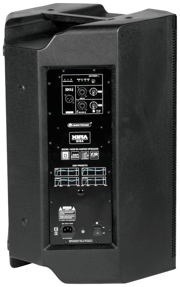 Omnitronic Aktiver PA Lautsprecher 38cm 15 Zoll 300W 1St.