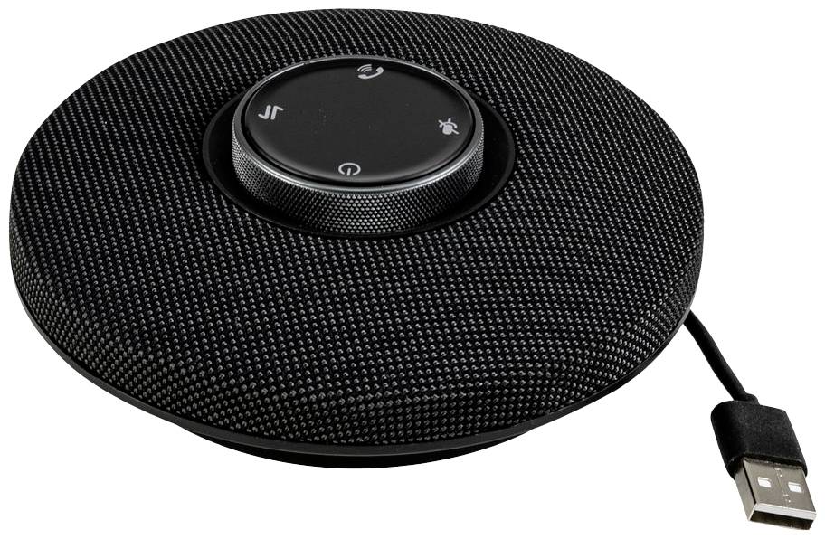 Omnitronic Ciao 360° Konferenzlautsprecher Bluetooth®, USB-A Schwarz