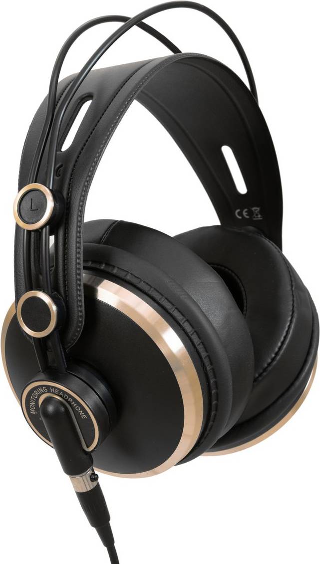Omnitronic SHP-950M Deluxe Over Ear Kopfhörer kabelgebunden Stereo Schwarz DJ