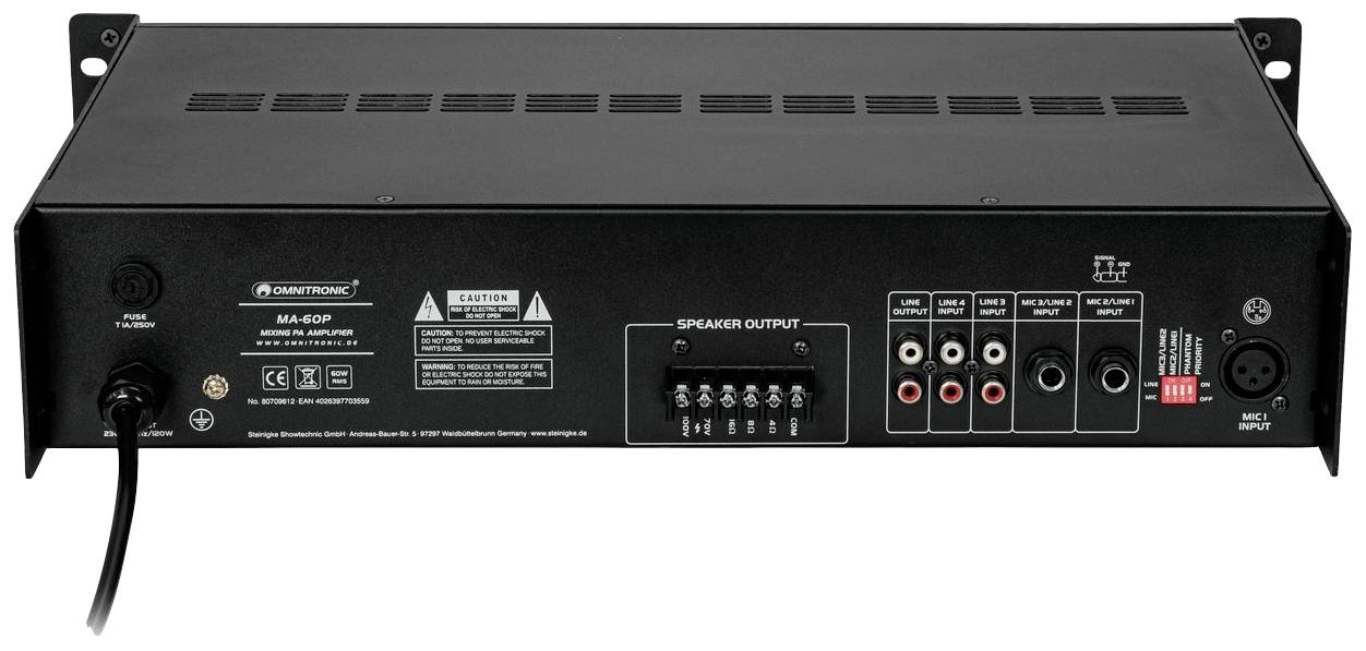 Omnitronic MA-60P ELA-Verstärker 60W
