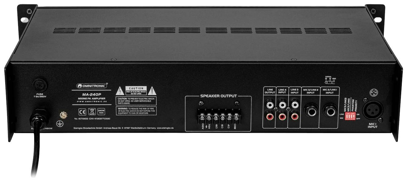 Omnitronic MA-240P ELA-Verstärker 240W