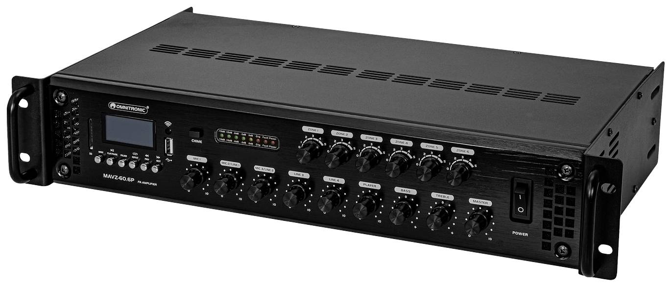 Omnitronic MAVZ-60.6P ELA-Verstärker 60 W 6-Zonen
