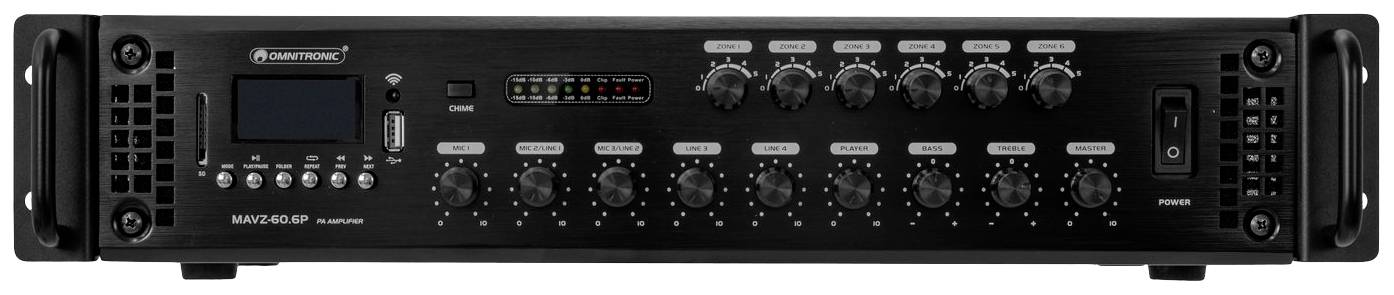 Omnitronic MAVZ-60.6P ELA-Verstärker 60W 6-Zonen