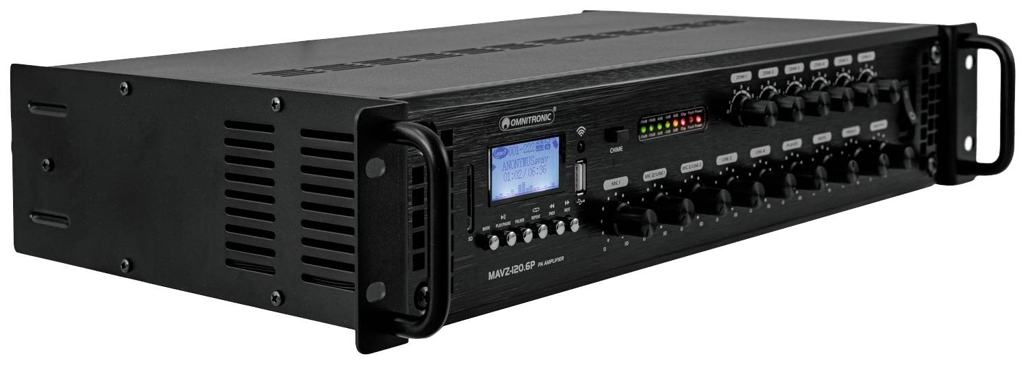 Omnitronic MAVZ-120.6P ELA-Verstärker 120W 6-Zonen