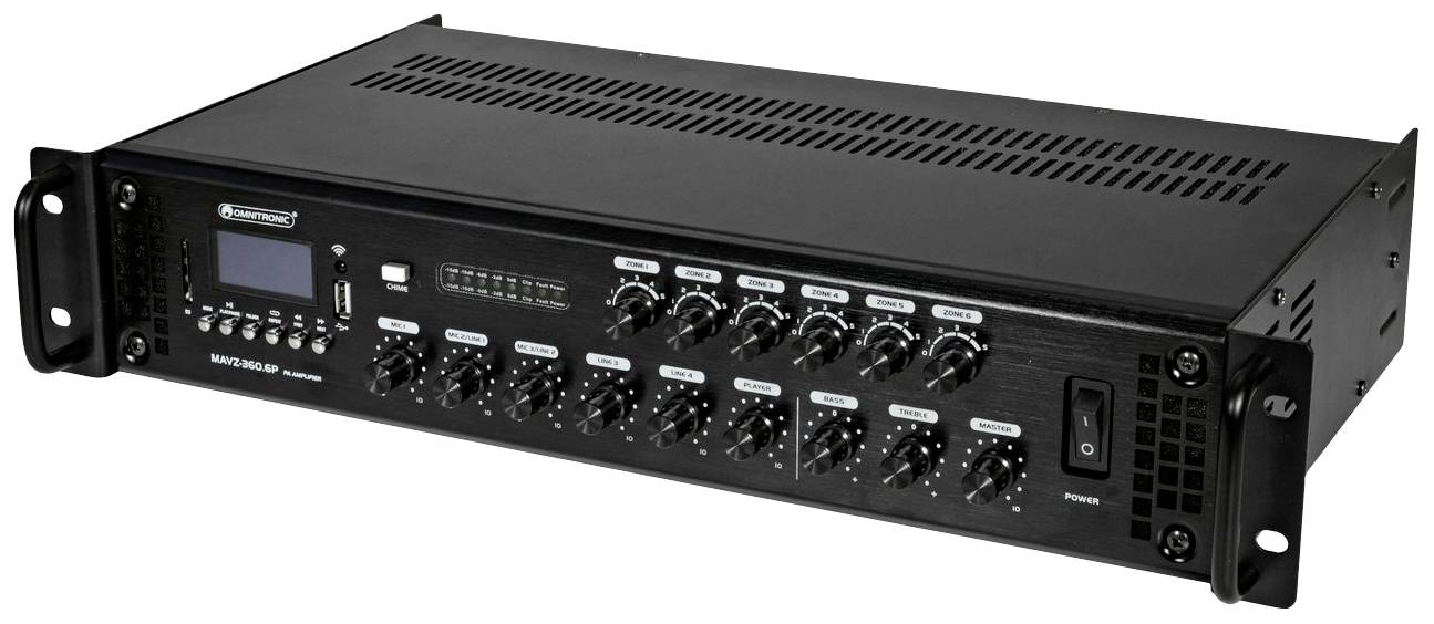 Omnitronic MAVZ-360.6P ELA-Verstärker 360W 6-Zonen
