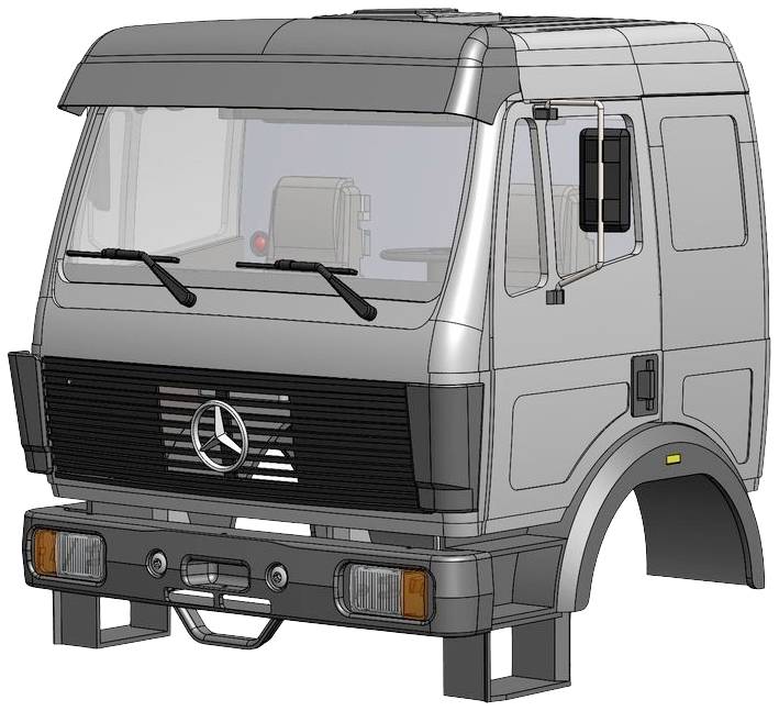 WEDICO-models 2500-W MB SK weiß Fahrerhaus 1St.