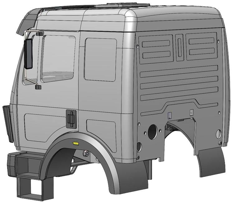 WEDICO-models 2500-W MB SK weiß Fahrerhaus 1 St.