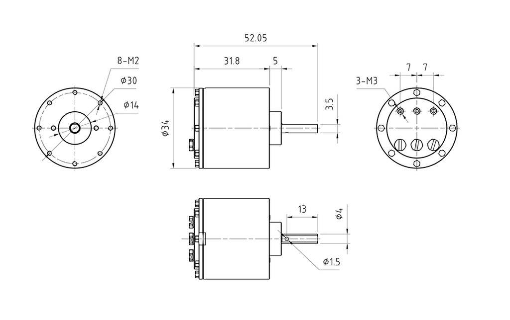 Thicon Models 56072 Hydraulikmotor 1St.